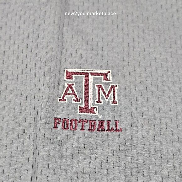 Texas A&M Mens size XL Adidas Full Zip Jacket Grey ATM Aggies Football NCAA - Picture 4 of 10